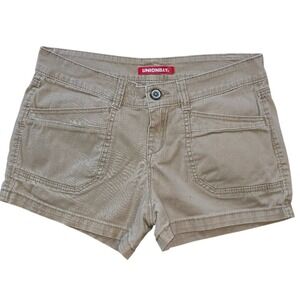 Unionbay Cargo Shorts Women 9 Khaki Tan Utilitarian Safari Gorpcore 2in Y2K